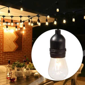 Ghirlanda luminoasa cu incarcare la priza - Lungime 5 metri 10 Becuri LED - Lumina calda - Img 5