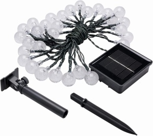 Ghirlanda Solara cu 20 LED-uri RGB, IP44, 4.85m, Cablu Negru - Img 11