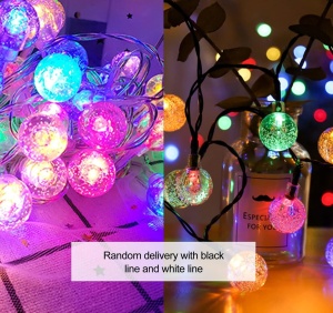 Ghirlanda solara de gradina cu 20 LED-uri- Multicolor - Protectie IP44 - Lungime 4.85m - Img 4