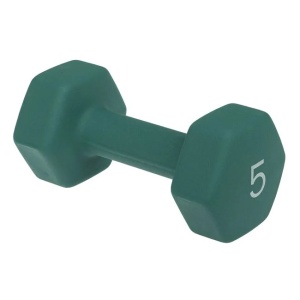 Greutate Neoprene hexagonala, 5kg, verde - Img 2