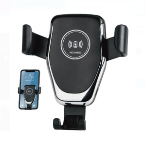 Incarcator telefoane mobile auto, wireless, plastic, dimensiune 90x7.5x10.5cm, Negru - Img 3