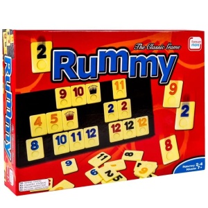 Joc de societate Classic Rummy, varsta 7+ ani, 37x26x6cm, multicolor
