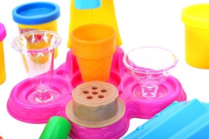 Jucarie creativ de preparat inghetata din plastilina, cu accesorii, MalPlay, multicolor - Img 4