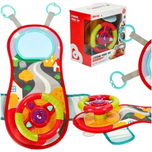 Jucarie pentru copii 18 luni+, cu volan interactiv, cu sunete, 45x37x10cm, multicolor - Img 5