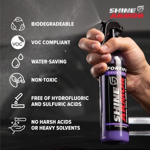 Kit Ceara Lichida, Ceramica, Shine Armor, Efect Hidrofob, 236ml pentru masina, scuter, bicicleta - Img 4