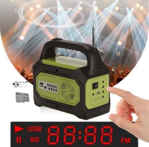 Kit solar camping GD-8073 Radio FM USB lanterne powerbank 3 becuri led - Img 7
