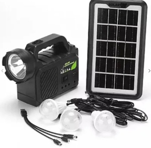 Kit solar GDPlus GD-P30 cu 3 becuri - Img 1