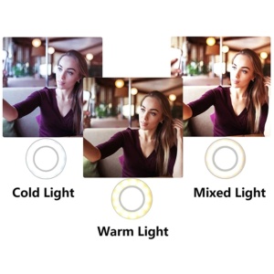 Lampa circulara LED Ring Light pentru selfi-uri, vlogging, machiaj sau apeluri video - Img 7