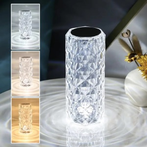 Lampa cu USB si funcție tactila, 3 niveluri de lumina, Dimensiune 9x21.5cm, Transparenta - Img 2