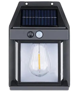 Lampa solara de perete LED cu senzor de miscare fara fir 3W Coba, lumina decorativa - Img 1