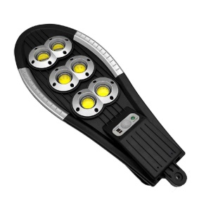 Lampa solara stradala cu telecomanda, Jortan, 300W, 156 LED, IP65, senzor miscare, 6500k, 1000lm, 51.5x15x31cm, negru - Img 2