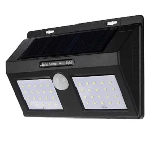 Lampa solara XF 6029 2 x 20 LED cu senzor de miscare si lumina - Img 1