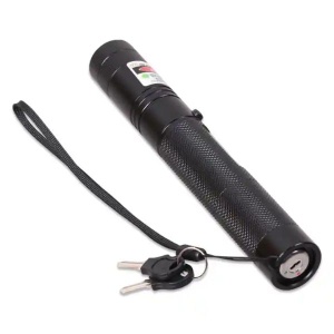 Laser pointer cu acumulator, Tip stilou, Portabil, Puternic cu raza 1km, 2 capete - Img 2