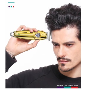 Masina de tuns fara fir, VGR V-188, USB, 3 distantiere, autonomie 240min, carcasa metalica, 15.6x4.6cm, auriu - Img 2