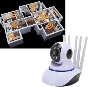 Mini camera de supraveghere de interior CCTV - Full HD, WiFi, IR, rotire 360 grade - Img 3