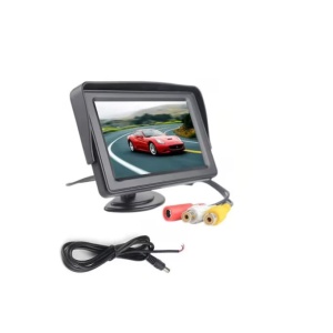Monitor LCD TFT de bord, compatibil camera marsarier, de 4.3", negru - Img 1
