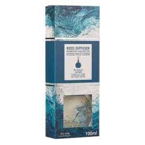 Odorizant pentru camera, cu 6 betisoare si ulei esential, aroma de parfum delicat, 100 ml, 9x4x23.5 cm, transparent - Img 2
