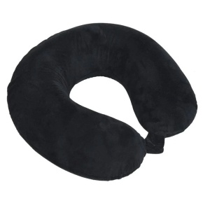 Perna de calatorie anatomica, Spuma cu memorie, Dimensiune 30cm, Culoare Negru - Img 2