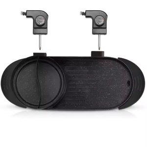 Plita electrica, RAF R5413, 1800 W, 2.5 L capacitate, cu capac, 160℃-220℃, 70x25x10 cm, negru - Img 4