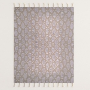 Prosop Hamam pentru Plaja, cu Model Pesti, 180x100cm, Bej