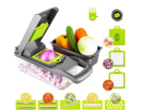 Razatoare Multifunctionala cu 14 accesorii ideala in bucatarie, Calitate Premium, Verde - Img 3