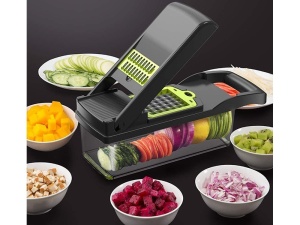 Razatoare Multifunctionala cu 14 accesorii ideala in bucatarie, Calitate Premium, Verde - Img 10