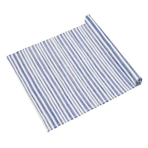 Rogojina pentru Plaja, Rola Dubla, cu Dungi, 180x140cm, Alb-Albastru - Img 1