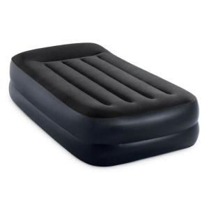 Saltea gonflabila Intex cu pompa incorporata, Dimensiune 99x42x191cm, Negru - Img 2