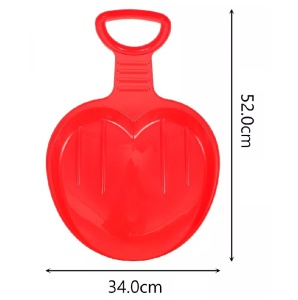 Sanie cu maner, pentru copii 3+ ani, ABS, 52x34cm, albastru/rosu/verde - Img 5