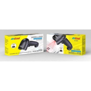 Scanner Cod de Bare portabil, A203, wireless, cu incarcare USB, Negru - Img 2