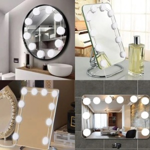 Set 10 becuri LED pentru oglinda de machiaj cu 3 trepte de lumina - Img 2