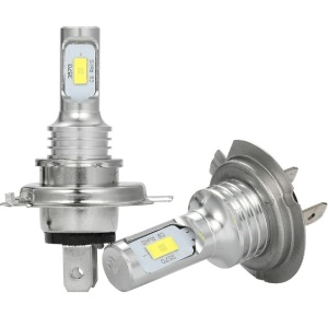 Set 2 becuri auto LED H7 3570 7000LM 2 x SMD, 7000Lm, 6000K, putere 80W, lumina alba - Img 4