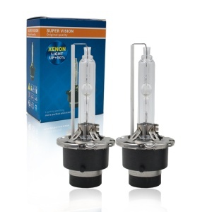 Set 2 becuri auto Xenon D2S cu flansa de metal, 70W, 6000K, 3200LM