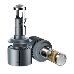 Set 2 Becuri LED A80 H7 cu lupa, 80W, 12V, 10000LM, 6000K - Img 1