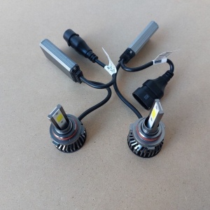 Set 2 becuri LED HB4 - 9006, 100W, COB, 12000LM, 6000K, lumina alb-rece - Img 6
