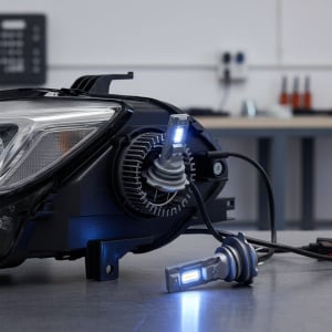 Set 2 becuri LED W H7 120W, 15000Lm, 12V, 6000K - Img 6