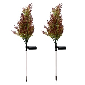 Set 2 Lampi Solare tip Copac cu 8 LED-uri, 74cm, Senzor de lumina, 800mAh, IP65, Multicolor - Img 11
