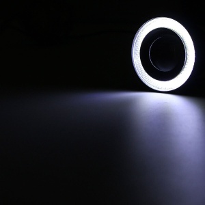 Set 2 proiectoare LED cu lupa si Angel Eyes, diametru 64mm, 6500K, 3200LM - Img 4