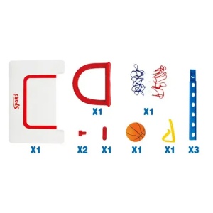 Set complet baschet pentru montat pe usa, Reglabil in inaltime - Img 2