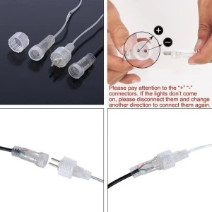 Set cu 3 Instalatii Luminoase Craciun cu 8 Meteori, 4m Lungime Instalatie, 50 cm Lungime Meteor, Lumina Alba Calda/Rece, Albastra sau Multicolora - Img 24