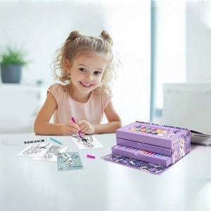 Set de Colorat in Valiza de Carton, Model Disney Frozen 2 - Img 2
