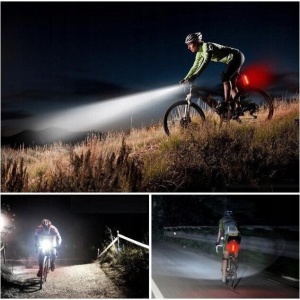 Set lumini bicicleta - Far si stop LED - Acumulator reincarcabil USB - Img 3