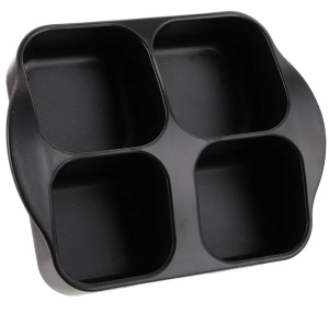 Set recipiente pentru condimente si oliviera, 5 piese, cu suport, sticla, plastic si inox, 2x90ml, 2x175ml, 14.5x11.5x21.5cm, negru-argintiu-transparent - Img 6