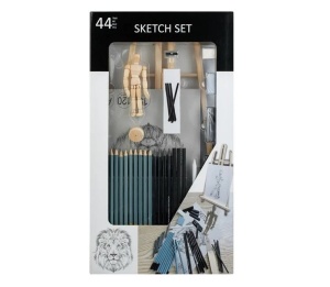 Set Schite, cu Sevalet si 44 de Accesorii, lemn, 28.5×4.5×51cm - Img 3