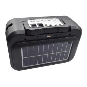 Sistem iluminare solar cu Radio FM si Bluetooth, USB/TF Card, 2 Becuri LED Incluse, Portabil pentru camping si Urgente - Img 5