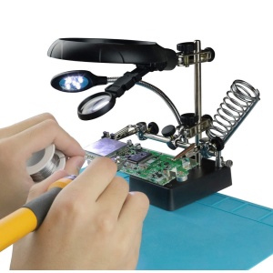 Stand de lipit Andowl GJ5 cu lupa si lampa LED - Img 2