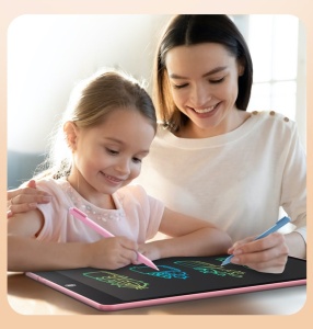 Tableta grafica pentru copii,Scris si desenat,Dimensiune 16 inch,Roz - Img 3