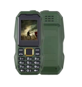 Telefon Militar cu ecran de 1.8", Dual Sim cu Carcasa Antisoc, Acumulator de mare putere 5800mah, Lanterna, Radio, Slot Sim, Verde - Img 4