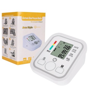 Tensiometru Digital cu Ecran LCD, 0-300mmHg, Puls 40-200 bpm, Senzor Automat, Alb - Img 6