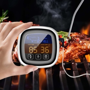 Termometru Digital Alimentar, pentru Carne, EK8012, -20°C si ~ 300°C, Negru-Argintiu - Img 2